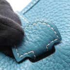 Hermes Shoulder Bag Evelyne 3 Trois PM Blue Jean Leather — view 5