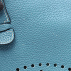 Hermes Shoulder Bag Evelyne 3 Trois PM Blue Jean Leather — view 6