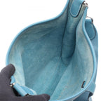 Hermes Shoulder Bag Evelyne 3 Trois PM Blue Jean Leather — view 3