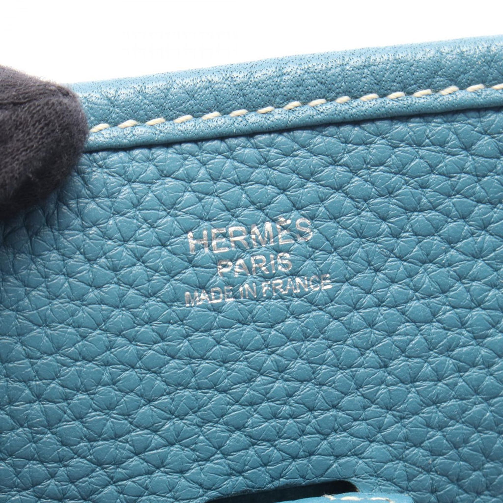Hermes Shoulder Bag Evelyne 3 Trois PM Blue Jean Leather — view 4