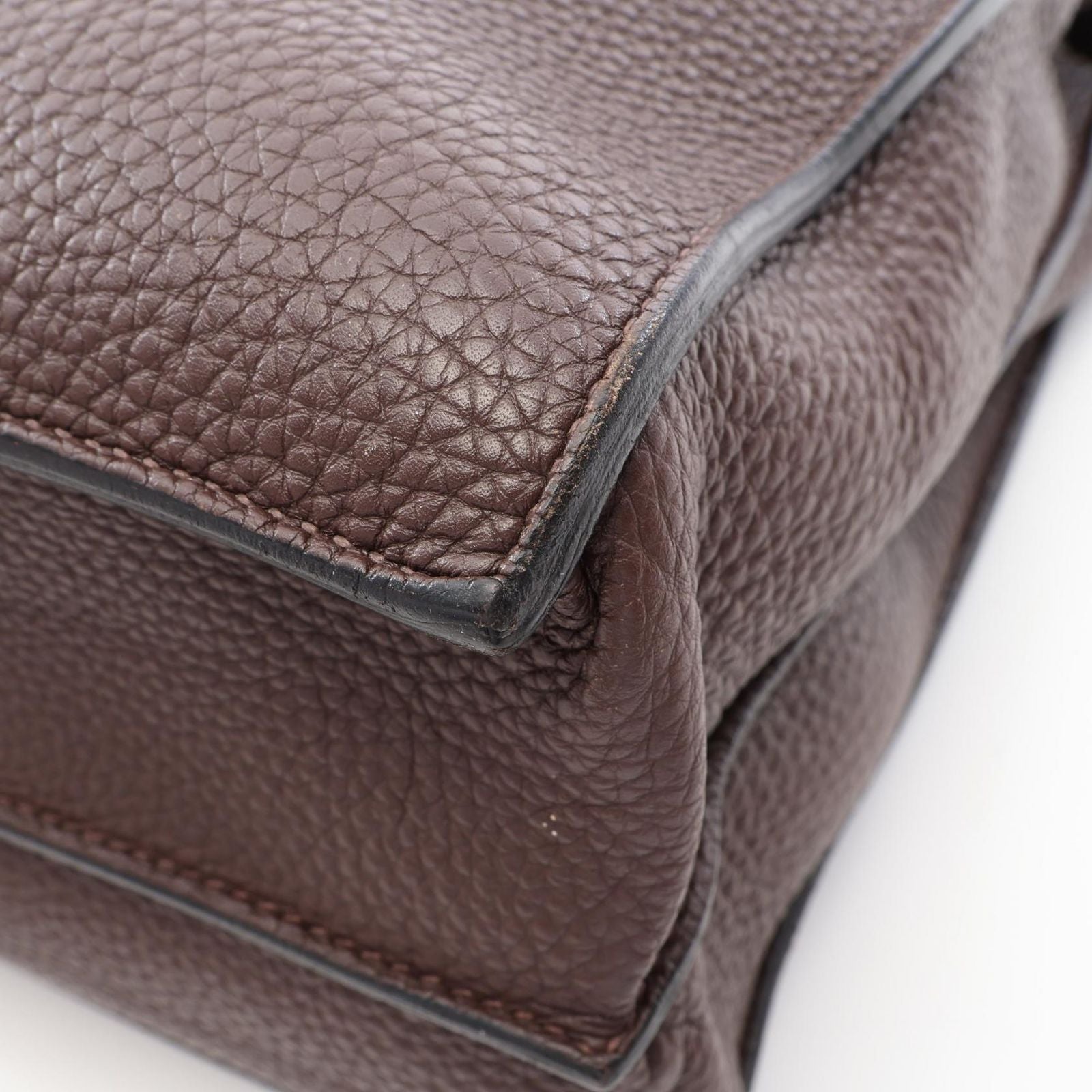 Hermes Business Bag Sac a Depeches 41 Chocolat Leather — view 8