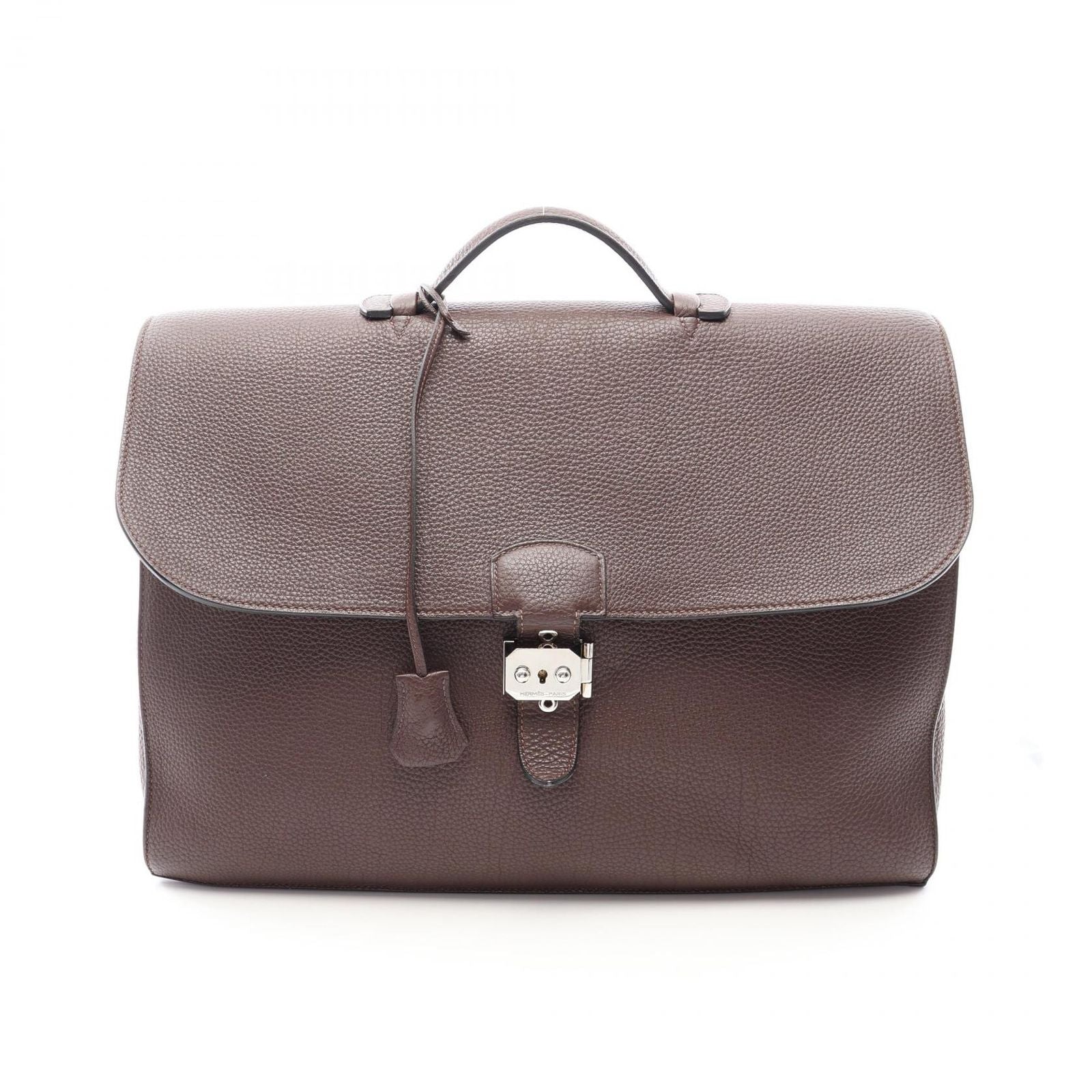 Hermes Business Bag Sac a Depeches 41 Chocolat Leather