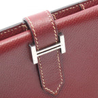 Hermes Bifold Wallet Bearn Classic Rouge Ash Leather — view 9