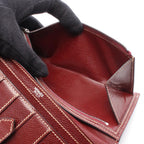 Hermes Bifold Wallet Bearn Classic Rouge Ash Leather — view 4