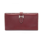 Hermes Bifold Wallet Bearn Classic Rouge Ash Leather