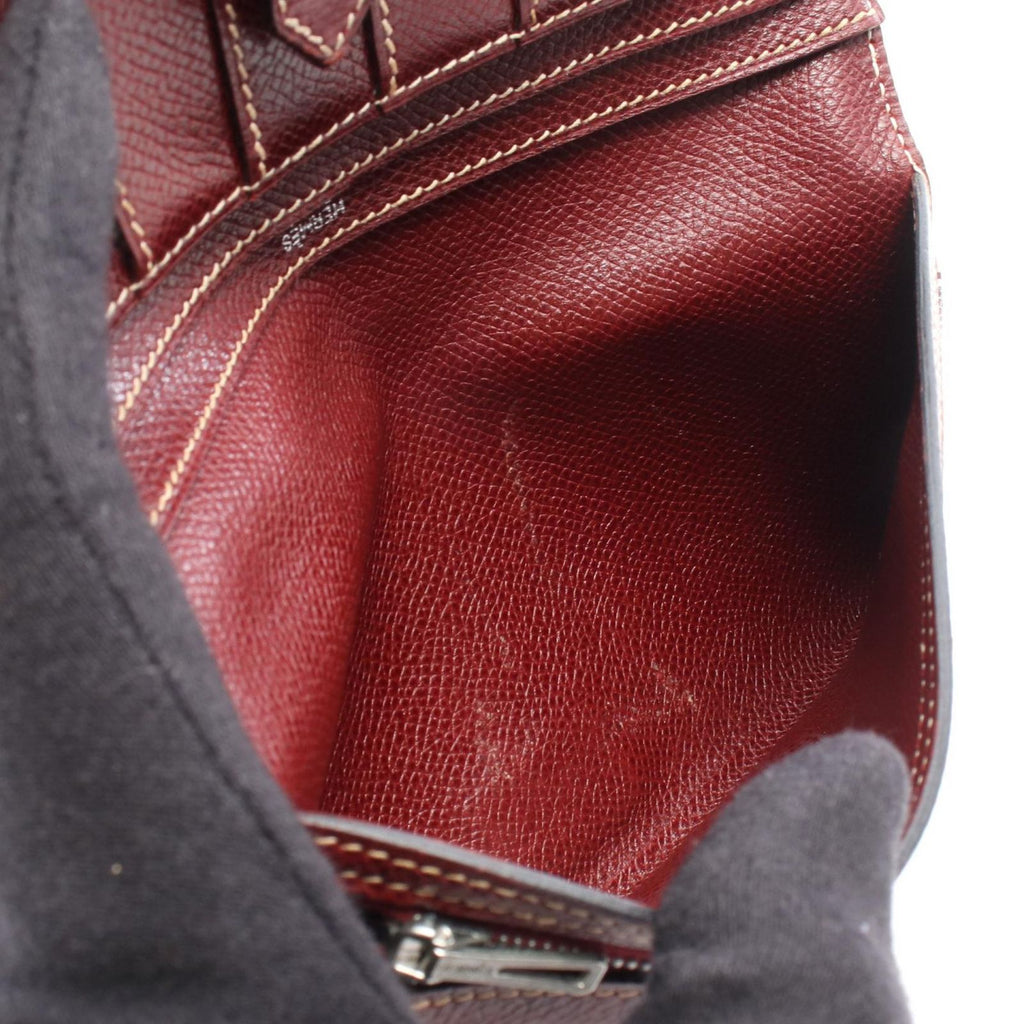 Hermes Bifold Wallet Bearn Classic Rouge Ash Leather — view 7