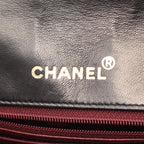 Chanel Shoulder Bag Quilted Single Flap Black Lambskin Chain — view 4