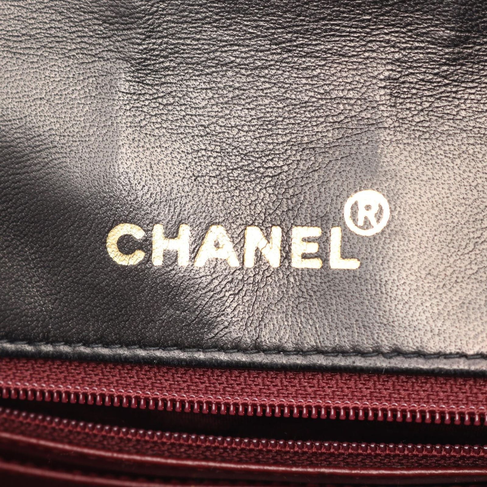 Chanel Shoulder Bag Quilted Single Flap Black Lambskin Chain — view 4