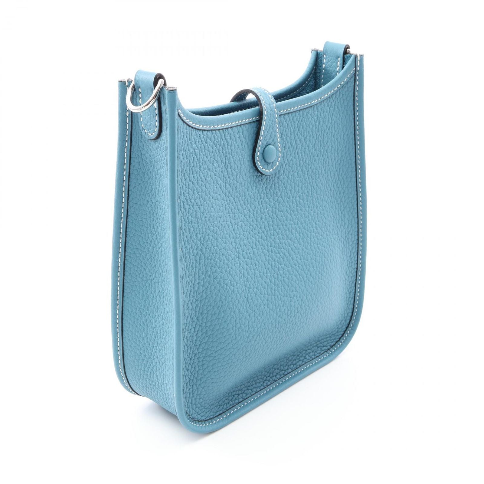 Hermes Shoulder Bag Evelyne TPM Amazon New Blue Jean Leather TPM — view 2