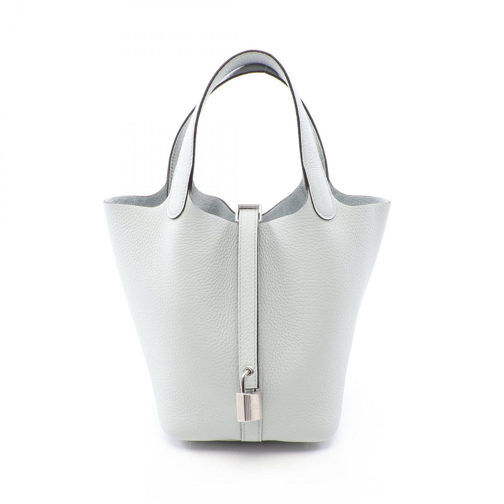 Hermes Handbag Picotin Lock PM Blue Pale Leather