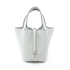 Hermes Handbag Picotin Lock PM Blue Pale Leather