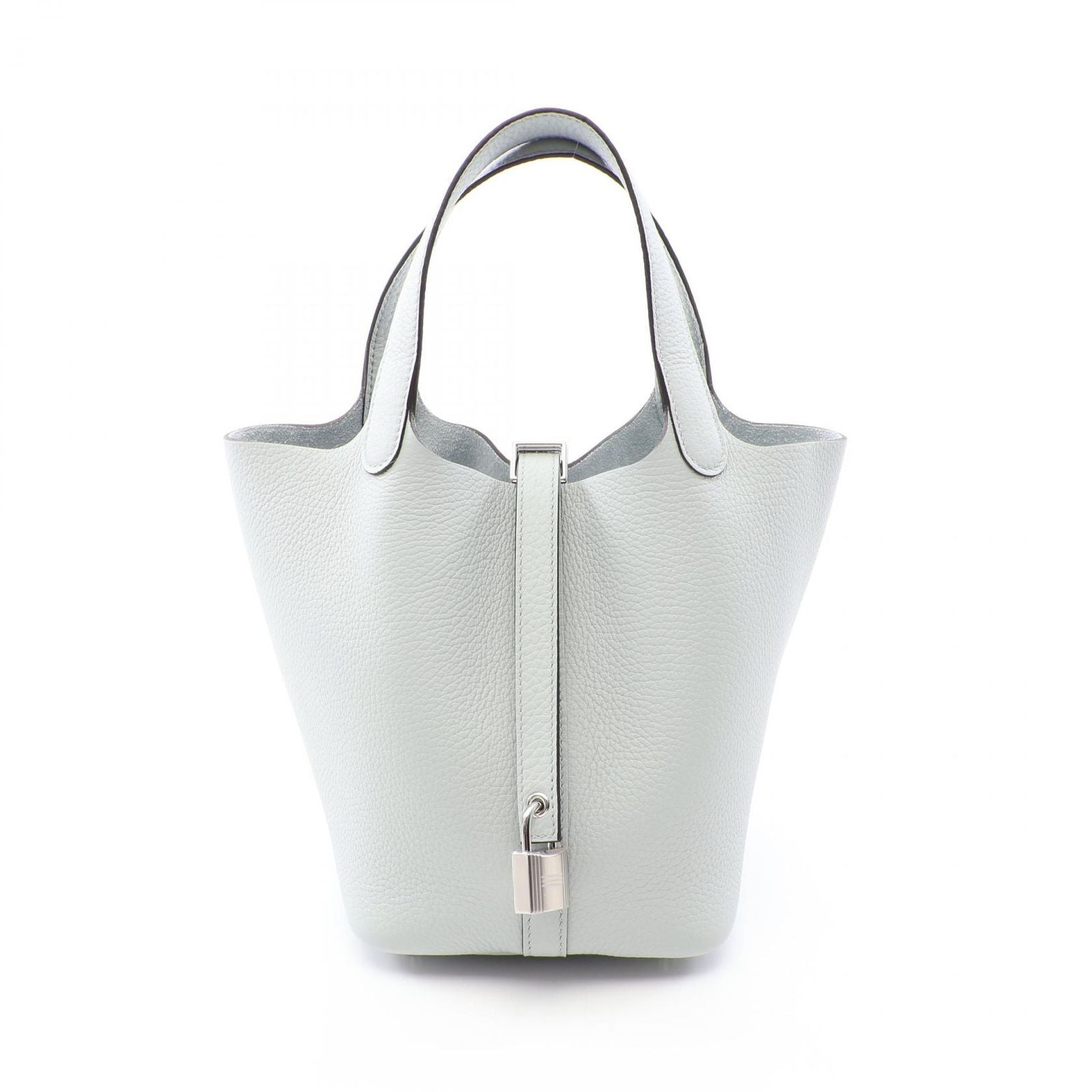 Hermes Handbag Picotin Lock PM Blue Pale Leather