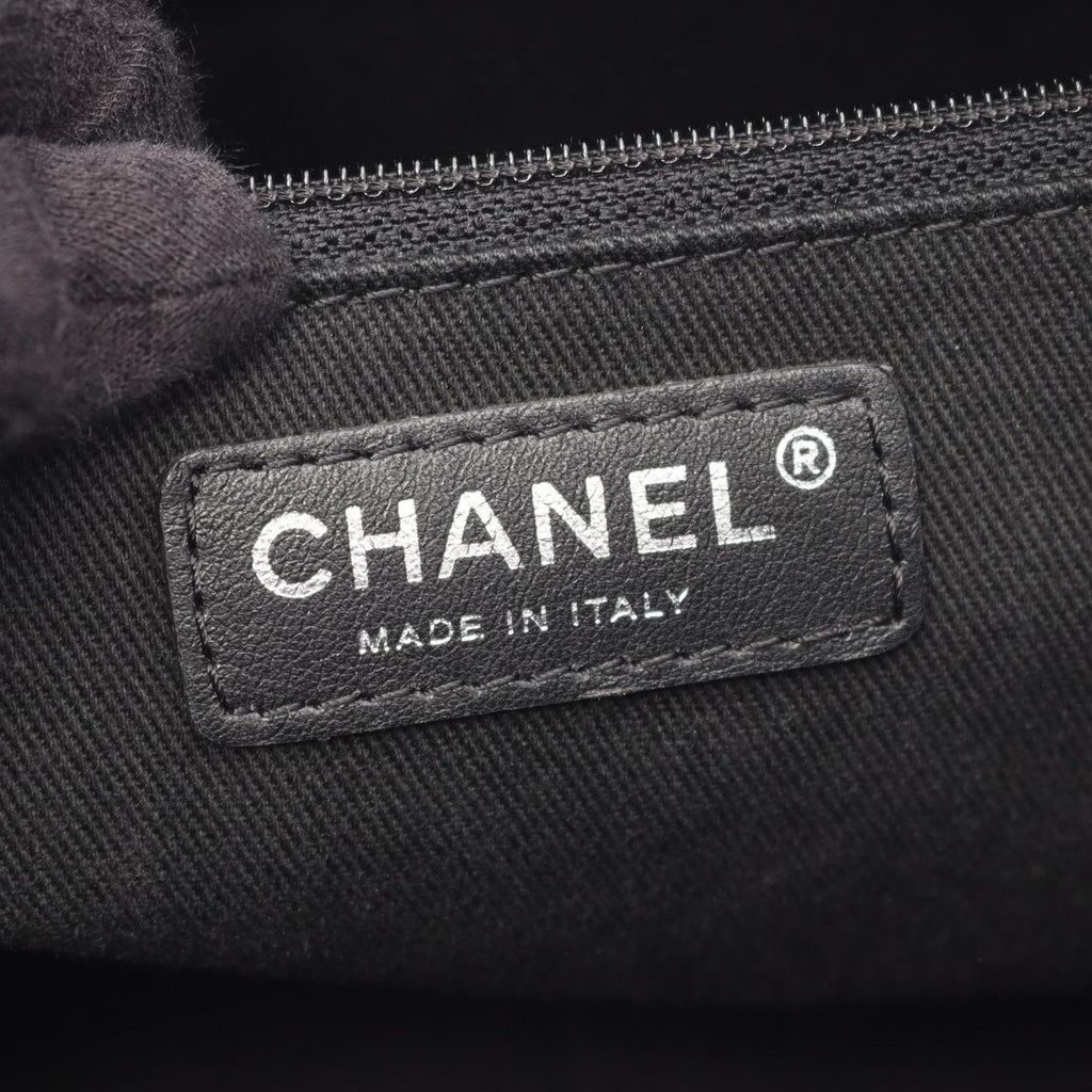 Chanel Tote Paris New York Line Black Nylon Leather New — view 4