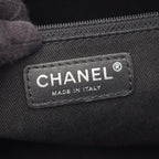 Chanel Tote Paris New York Line Black Nylon Leather New — view 4