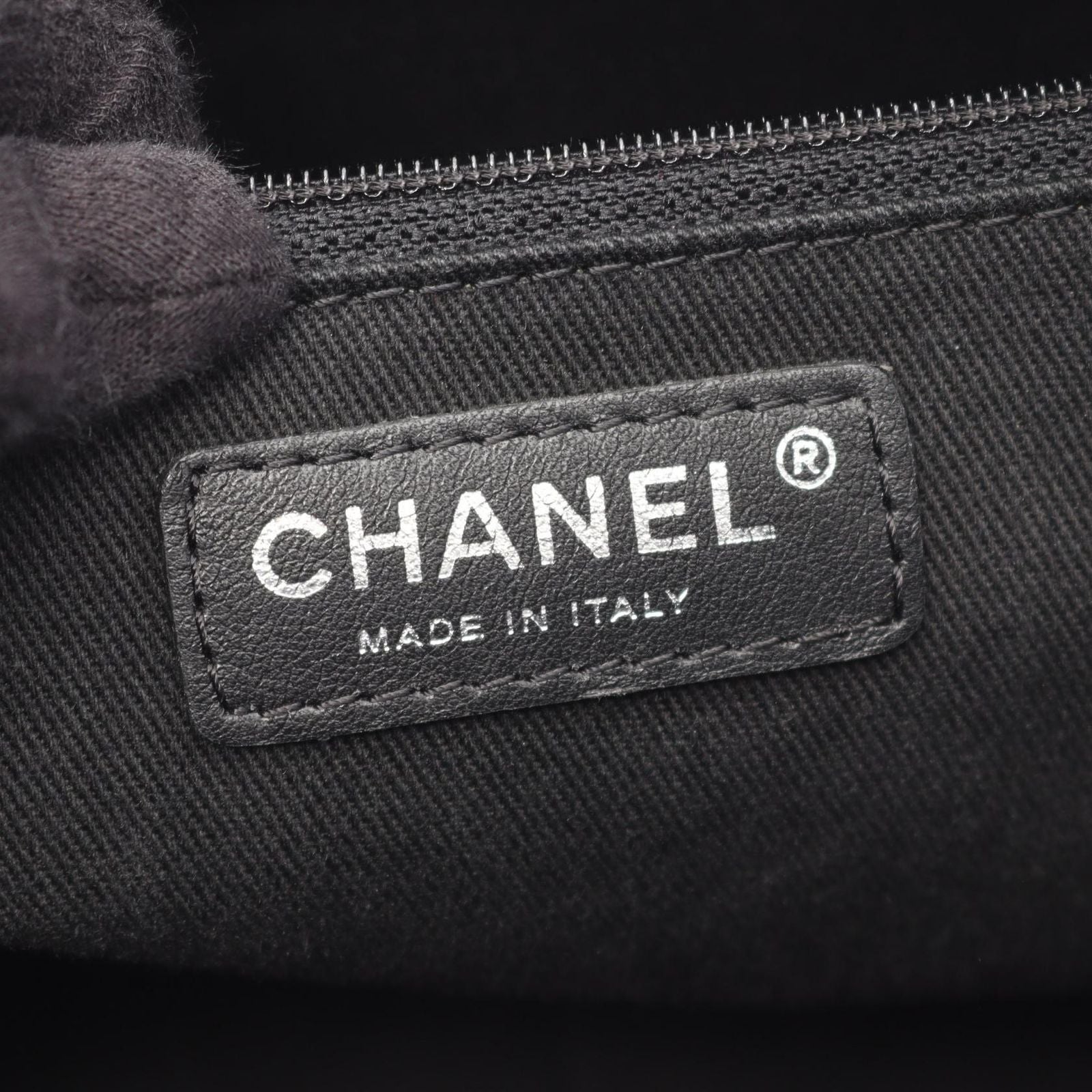 Chanel Tote Paris New York Line Black Nylon Leather New — view 4