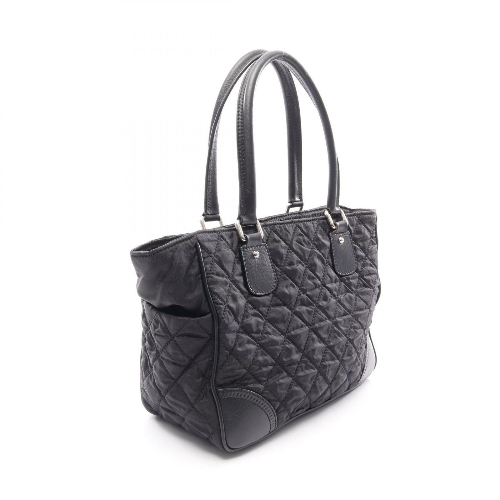 Chanel Tote Paris New York Line Black Nylon Leather New — view 2
