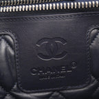 Chanel Tote Coco Cocoon GM Reversible Silver Leather GM — view 4