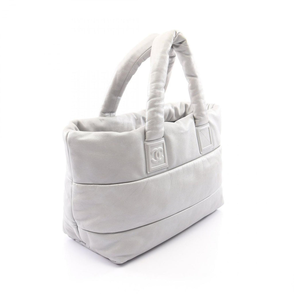Chanel Tote Coco Cocoon GM Reversible Silver Leather GM — view 2
