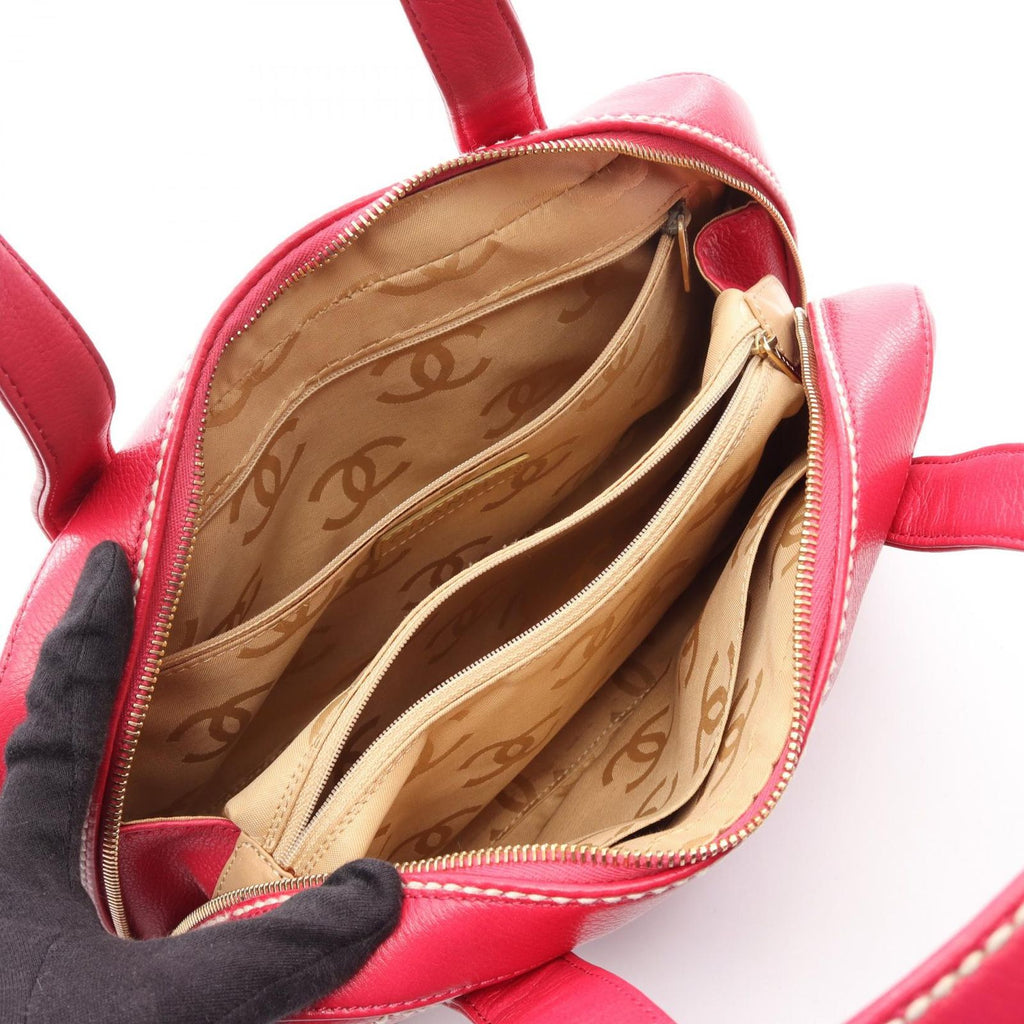 Chanel Handbag Wild Stitch Magenta Leather — view 3
