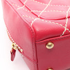 Chanel Handbag Wild Stitch Magenta Leather — view 9