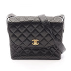 Chanel Shoulder Bag Quilted Black Lambskin