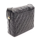 Chanel Shoulder Bag Quilted Black Lambskin — view 2