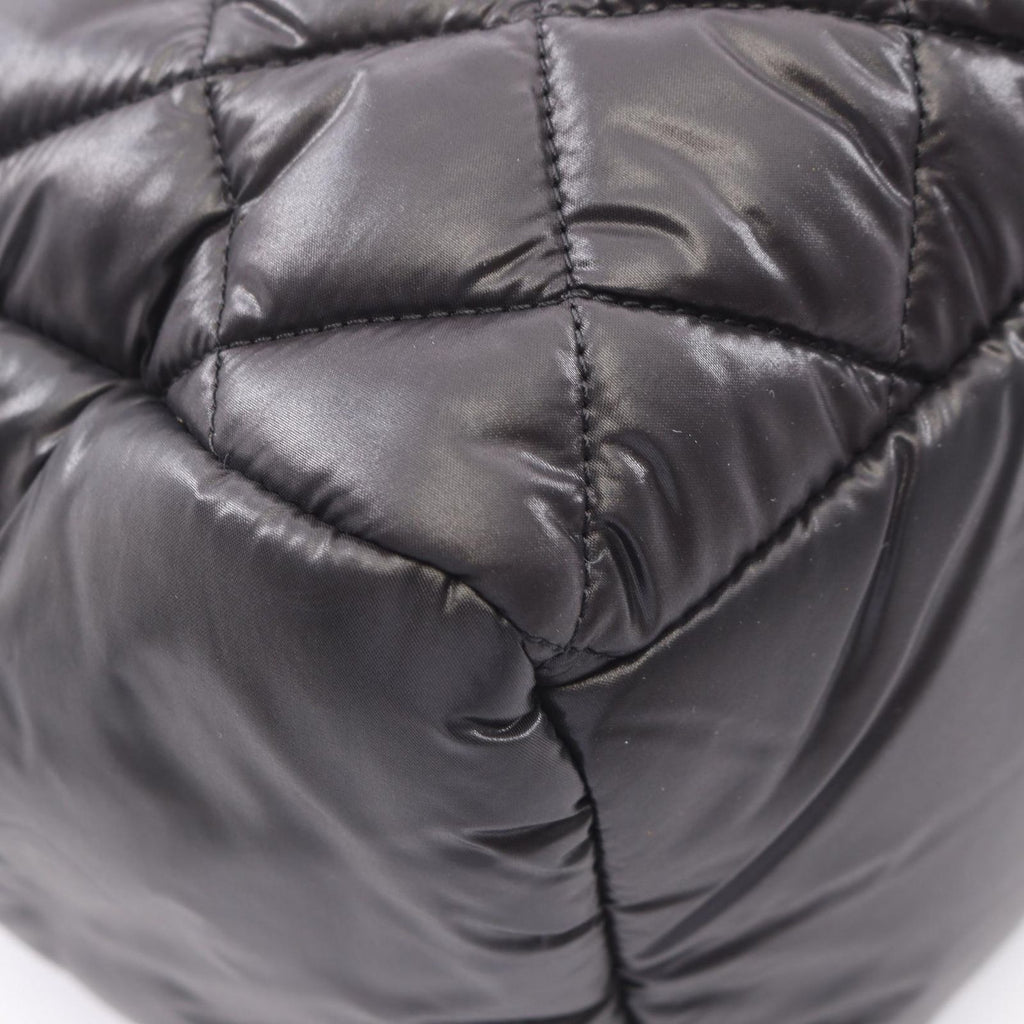 Chanel Coco Cocoon Black Nylon Leather Mini Boston — view 7