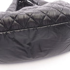 Chanel Coco Cocoon Black Nylon Leather Mini Boston — view 8