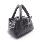 Chanel Coco Cocoon Black Nylon Leather Mini Boston — view 2