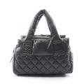 Chanel Coco Cocoon Black Nylon Leather Mini Boston