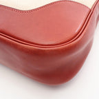 Hermes Shoulder Bag Trim 31 Ecru Red Leather — view 6
