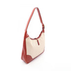 Hermes Shoulder Bag Trim 31 Ecru Red Leather — view 2