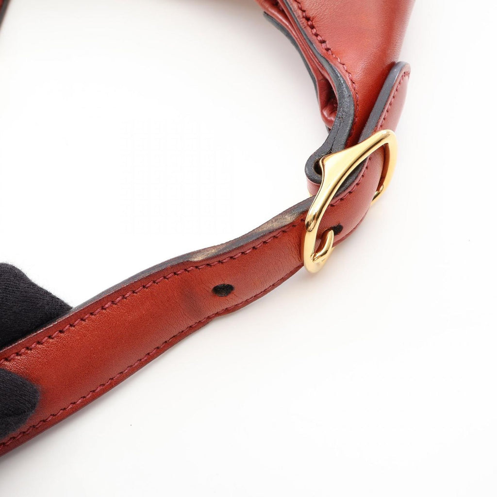 Hermes Shoulder Bag Trim 31 Ecru Red Leather — view 8