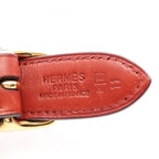 Hermes Shoulder Bag Trim 31 Ecru Red Leather — view 4