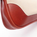 Hermes Shoulder Bag Trim 31 Ecru Red Leather — view 7