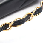Chanel Handbag CC Logo Diamond Stitch Black Lambskin CC — view 9