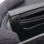 Chanel Shoulder Bag Quilted Top Handle 2-Way Black Lambskin Mini Chain — view 7