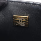 Chanel Shoulder Bag Quilted Top Handle 2-Way Black Lambskin Mini Chain — view 5