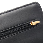 Chanel Shoulder Bag Quilted Black Lambskin Chain Wallet — view 8
