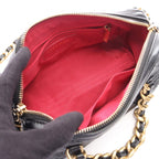 Chanel Shoulder Bag Quilted 2-Way Black Leather Small — view 3