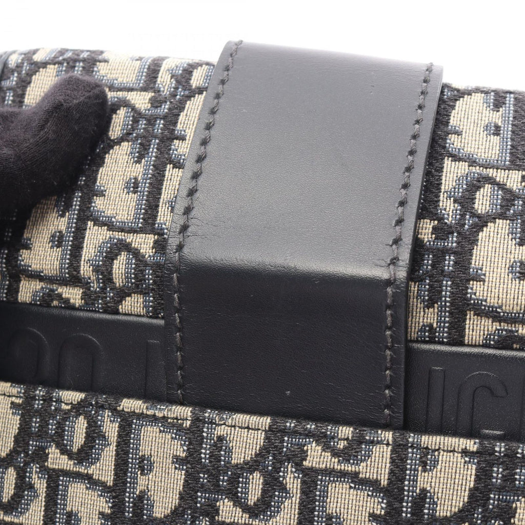 Dior Shoulder Bag 30 Montaigne Oblique Navy Canvas Leather 30 — view 9