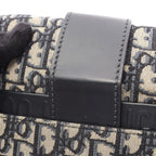 Dior Shoulder Bag 30 Montaigne Oblique Navy Canvas Leather 30 — view 9