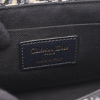 Dior Shoulder Bag 30 Montaigne Oblique Navy Canvas Leather 30 — view 4