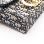 Dior Shoulder Bag 30 Montaigne Oblique Navy Canvas Leather 30 — view 7
