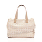 Chanel Tote New Travel Line MM Beige Leather New MM