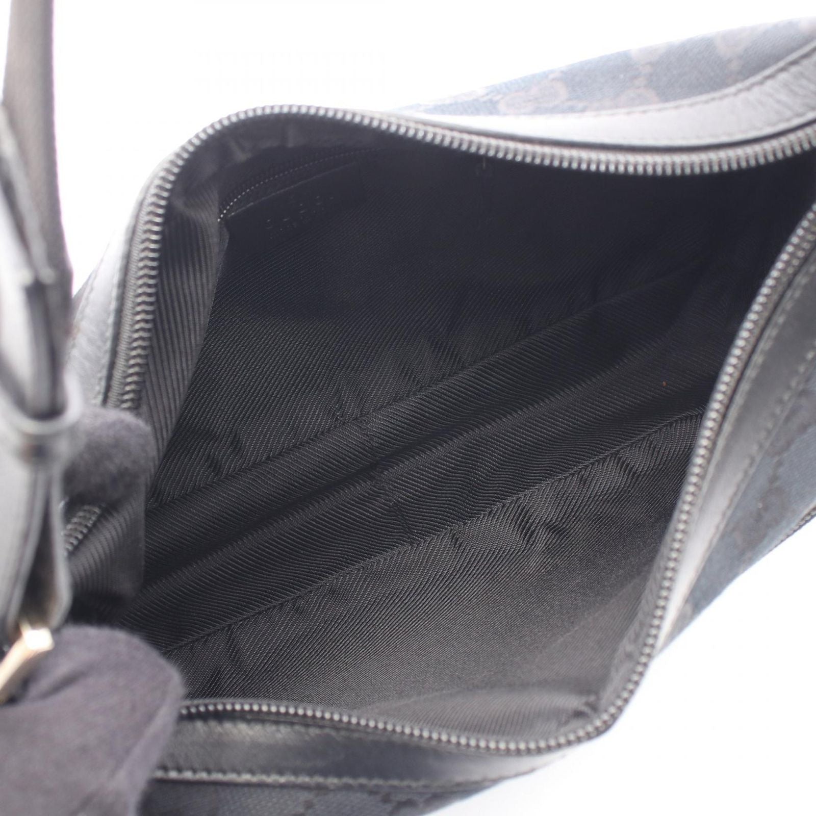 Gucci Shoulder Bag GG Canvas Black — view 3