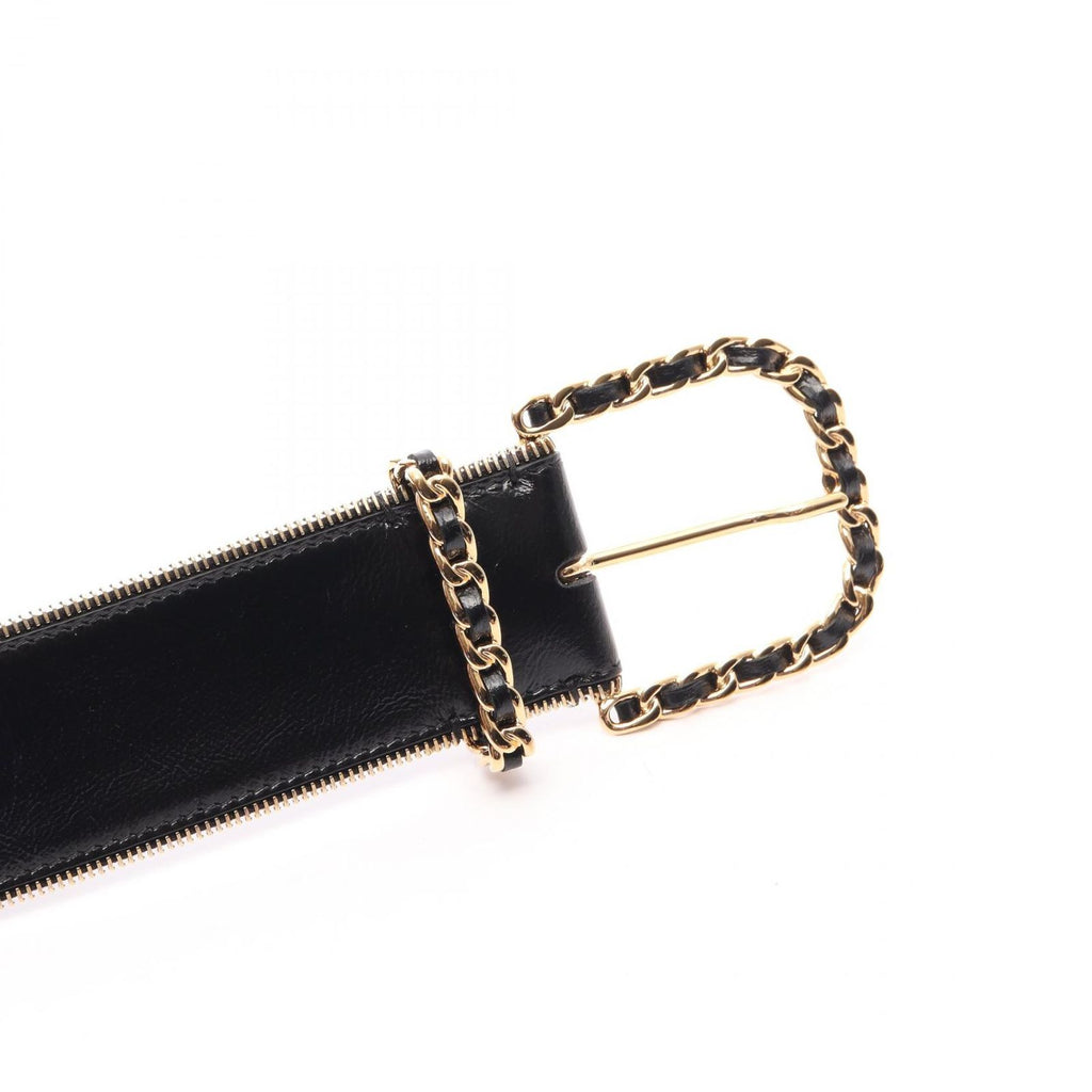 Chanel Belt CC Logo Leather — view 2