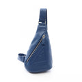 Prada Waist Bag Vitello Daino Blue Leather