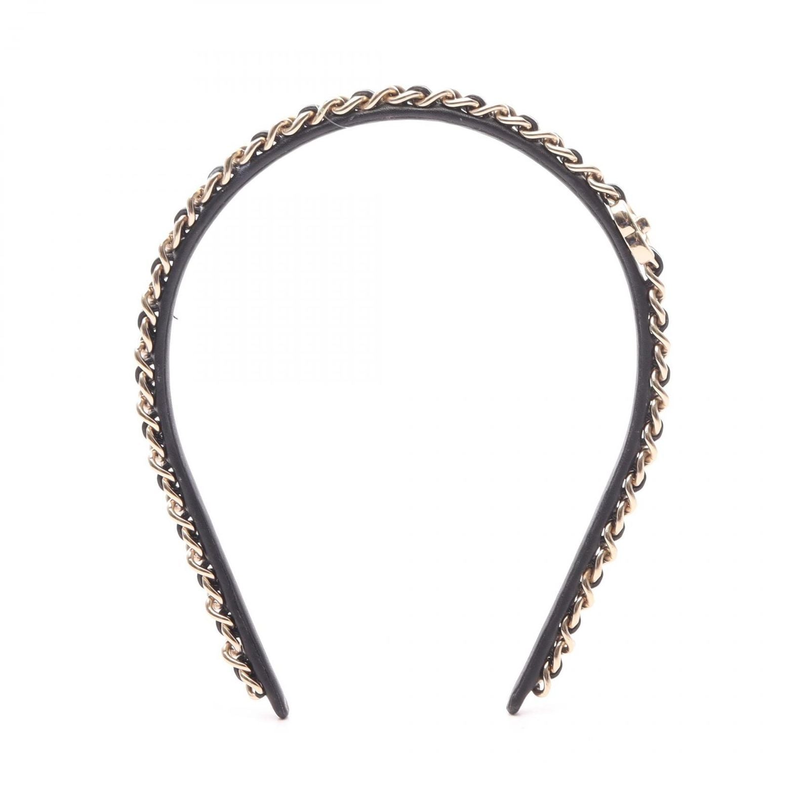 Chanel Headband CC Logo Leather — view 2