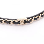 Chanel Headband CC Logo Leather — view 3
